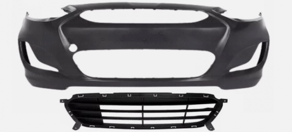 Cover de bumper delantero con rejilla inferior Hyundai Accent 12-17