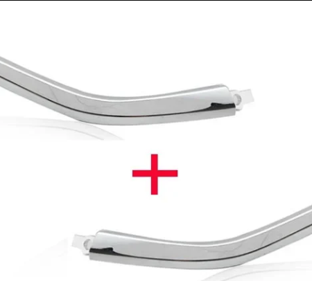 Molduras superiores cromadas de bumper delantero Mitsubishi Outlander 19-20
